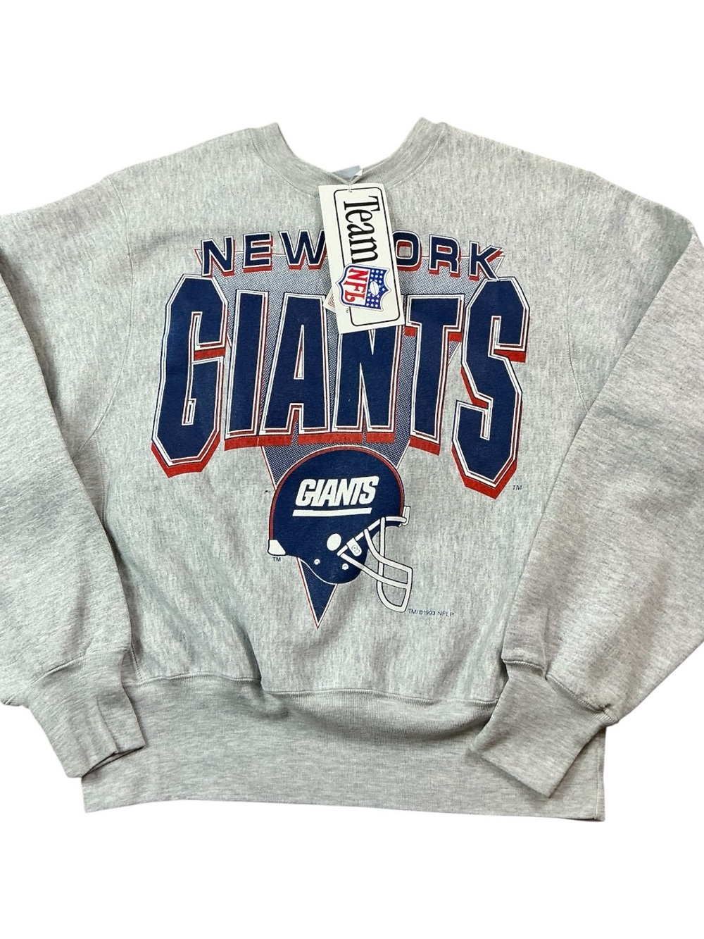 Vintage New York Giants 1993 NFL Logo 7 reverse weave Crewneck SZ Large NOS